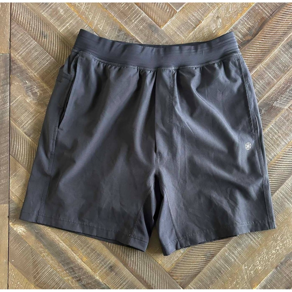 Gaiam Mens Performance Training Shorts Gray Lined Athletic Gym Workout Small
